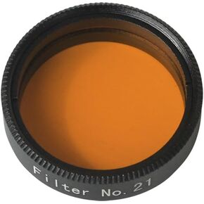 1.25 inch Astronomical Accessories Eyepiece Filter #21 Orange Filter Glass Lens for Astronomical Telescope