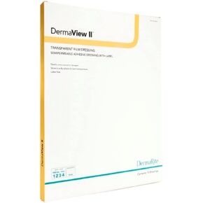 DermaRite's DermaView II, Transparent Film Dressing with Border - Frame Style Delivery, Sterile, Individually Wrapped, 6-1/2 in. x 8-3/8 in., 1 Count, 10 Packs, 10 Total