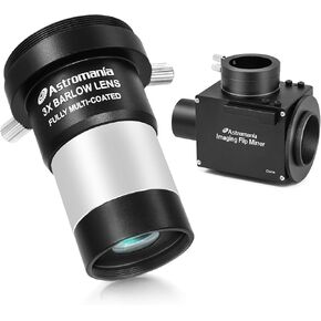 Astromania 1.25" Flip Mirror - Bundle with - 3X Barlow Lens 1.25 inch