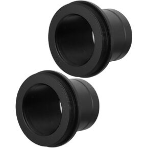 2pcs Telescope T Adapter for Camera - Stainless Steel Eyepiece Holder, Black SLR Adapter for Astrophotography 1.25-inch