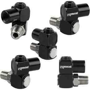 Prevost Universal 360 1/4 "NPT أداة تدفق الهواء المضغوطة توصيل خرطوم توصيل خرطوم (5)