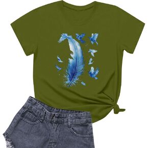 Going Out Tops for Women Mom Shirt Womens Graphic T Shirts Club Outfits Western Outfit Tunics Or to Wear with