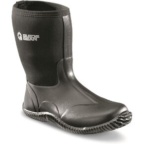 Guide Gear Women’s Waterproof Rubber Boots Mid Bogger Rainboots, Garden, Mud, Farm, Fishing Shoes