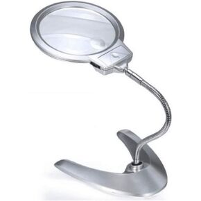 JSEIAJB Magnifying Glass with 36 Led Lamp Repair Old Man Reading Newspaper Big Magnified Diamond Antique