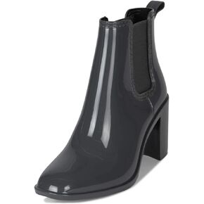 Jeffrey Campbell Women's Hurricane2 Brown Ankle-High Heeled Rain Bootie