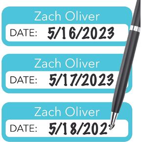 Personalized Baby Bottle Labels for Daycare - Write-On Name Labels (Double Line, 39 Labels)