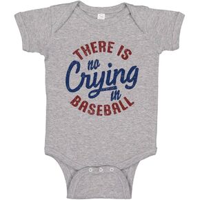 Vintage No Crying in Baseball Baby Infant Bodysuit