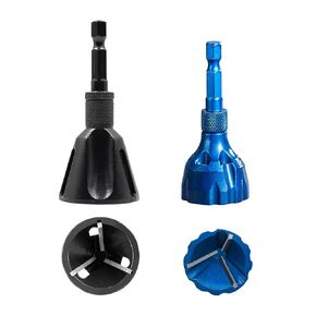 Deburring أداة Chamfer الخارجية مع شفرات كربيد ، أداة Deburring Hex Shank ، إصلاح مؤشر ترابط الترباس مع عرقل سريع (حجم 2)