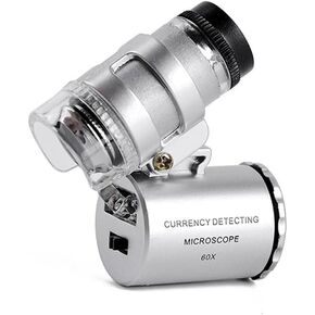 JSEIAJB High Definition LED Cash Verification with Light Microscope and High-Power Magnifying Glass
