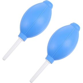 POPETPOP 2pcs Silicone Oval Dust Blower Tool for Camera Phone Keyboard Precision Instruments Lightweight and Portable Dust Remover with Short Nozzles