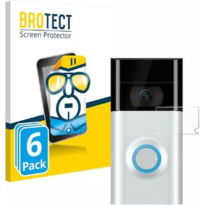 6-Pack Screen Protector Compatible with Ring Doorbell 2 (Lens) - HD-Clear Protection Film