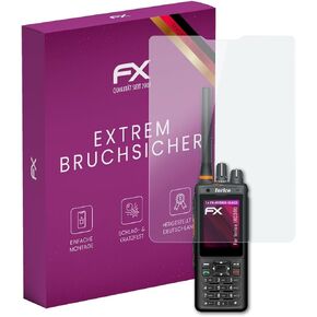 Plastic Glass Protective Film compatible with Inrico IRC380 Glass Protector, 9H Hybrid-Glass FX Screen Protector