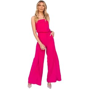 Summer casual fashion pure color one-shoulder wrapped chest shoulder-revealing long pants set