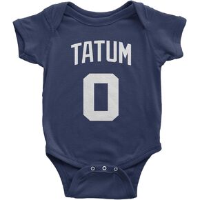 Tatum #0 Boston Basketball Infant One-Piece Bodysuit and ToddlerT-shirt, Soft Cotton, Comfortable Fit