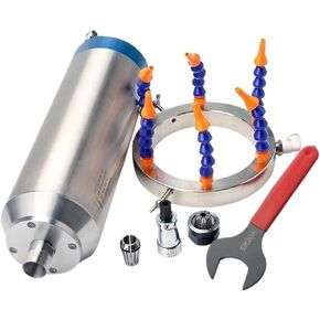 Spindle CNC Stone Processing 3.2kw ER20 Water-Cooled Spindle Motor 4 Bearings 220V/380V Φ100X320MMf for Router Engraving Machine Tools(3.2kw 220V set)