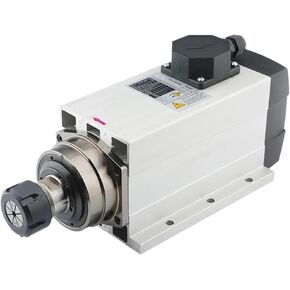 المغزل 4.5KW 220V/380V محرك المغزل المبرد بالهواء ER32 Chuck 4 محامل مربعة مربعة التثبيت شفة شفة CNC أدوات طحن نحت (4.5kw ER32 380V)