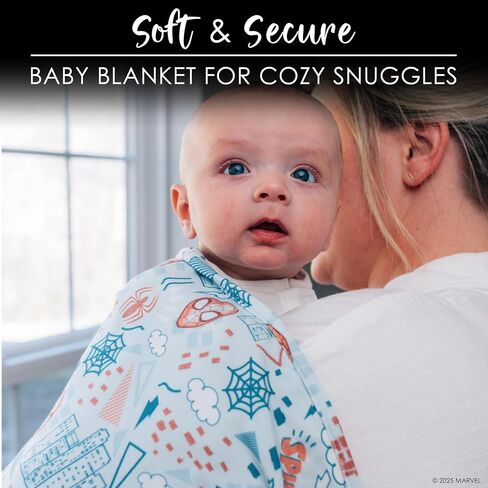 Milk Snob Marvel Infant Boy/Girl Swaddle Blanket, Soft Receiving, Security and Play, Toddler Infant Newborn Bedding, Baby Shower, Baby Registry Gift (Spider-Man Sketch Book) 34 * 34 inches in Saudi Arabia