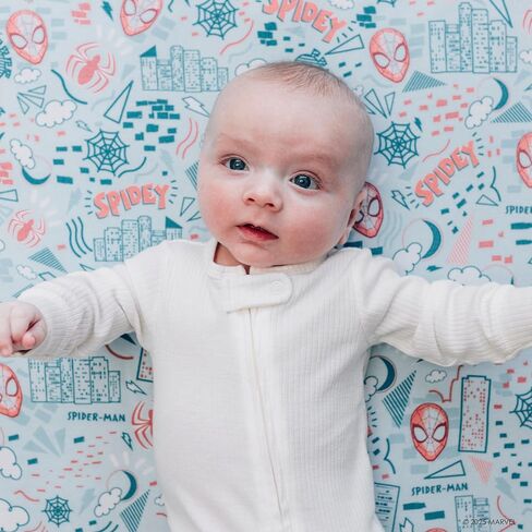Milk Snob Marvel Infant Boy/Girl Swaddle Blanket, Soft Receiving, Security and Play, Toddler Infant Newborn Bedding, Baby Shower, Baby Registry Gift (Spider-Man Sketch Book) 34 * 34 inches in Saudi Arabia