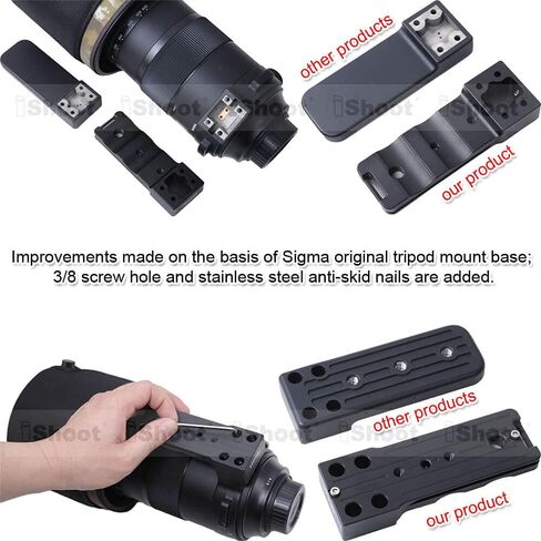 Lens Collar Foot Tripod Mount Ring Base Compatible with Sigma 60-600mm f/4.5-6.3 DG OS HSM Sports, 70-200mm f/2.8 DG OS HSM Sports, 500mm f/4 DG OS HSM Sports, 150-600mm f/5-6.3 DG OS HSM Sports in Saudi Arabia