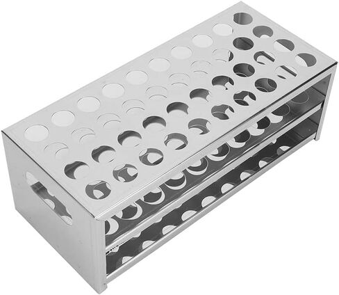 Stainless Steel Test Tube Holder 40 Holes Lab Equipment (20.5mm*40 Holes) in Saudi Arabia