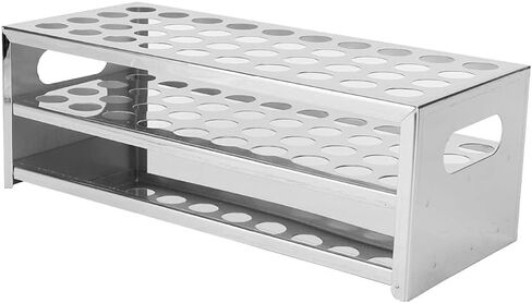 Stainless Steel Test Tube Holder 40 Holes Lab Equipment (20.5mm*40 Holes) in Saudi Arabia
