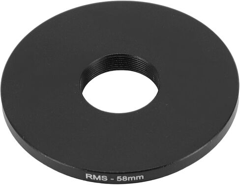 FOSA Microscope Objective Lens Adapter Ring, Microscope Lens RMS Adapter, Aluminum Alloy RMS Thread Adapter Ring for Camera Accessory (58mm) in Saudi Arabia