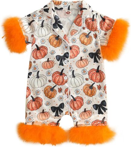 Kuriozud Baby Girl Pajamas حديثي الولادة لأسفل رومبير بذلة ريش in Kuwait