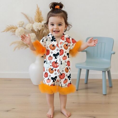Kuriozud Baby Girl Pajamas حديثي الولادة لأسفل رومبير بذلة ريش in Kuwait