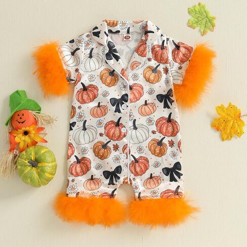 Kuriozud Baby Girl Pajamas حديثي الولادة لأسفل رومبير بذلة ريش in Kuwait