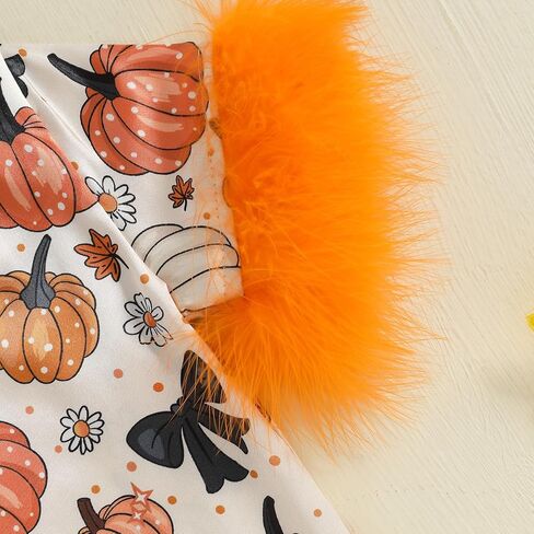 Kuriozud Baby Girl Pajamas حديثي الولادة لأسفل رومبير بذلة ريش in Kuwait