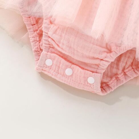 Infant Baby Girl Summer Romper Dress Sleeveless Strap Mesh Tutu Skirt Backless Bodysuit with Headband in Saudi Arabia