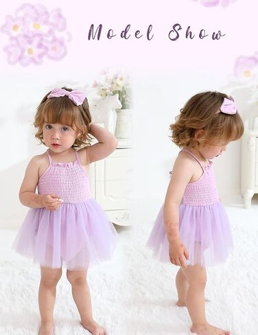 طفلة طفلة الصيف رومبير فستان بلا أكيام شبكة توتو تنورة عارية الظهر مع عقال in Kuwait