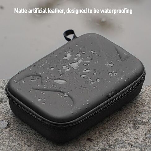 Alomejor EVA Shockproof Anti Scratch Stabilizer Travel with Accurate Molded Interior Matte Artificial Leather Storage Bag for Osmo Mobile 7 (Black) in Saudi Arabia