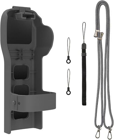 Pocket 3 Gimbal Upper Protective Cover, Gimbal Lens Screen Guard Protective Cover Lid for DJI Osmo Pocket 3 Camera Accessories, with Silicone Band and Filters/SD Card Storage Slots (Gray) in Saudi Arabia