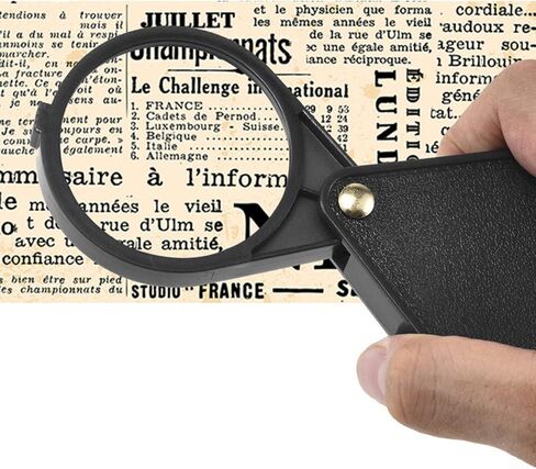10x قابلة للطي Machifier 2.56''diameter Loupe مع زجاج مفاتيح محمول للقراءة والمجوهرات و ABS والمعادن والعدسات الزجاجية الكثيفة in Saudi Arabia