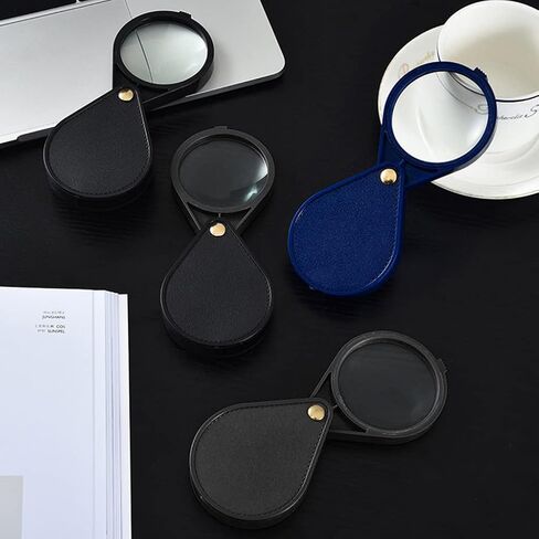 10x قابلة للطي Machifier 2.56''diameter Loupe مع زجاج مفاتيح محمول للقراءة والمجوهرات و ABS والمعادن والعدسات الزجاجية الكثيفة in Saudi Arabia