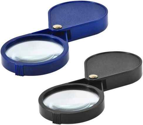 10x قابلة للطي Machifier 2.56''diameter Loupe مع زجاج مفاتيح محمول للقراءة والمجوهرات و ABS والمعادن والعدسات الزجاجية الكثيفة in Saudi Arabia