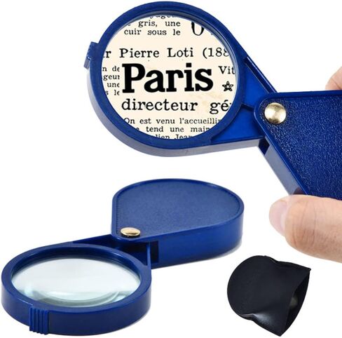 10x قابلة للطي Machifier 2.56''diameter Loupe مع زجاج مفاتيح محمول للقراءة والمجوهرات و ABS والمعادن والعدسات الزجاجية الكثيفة in Saudi Arabia