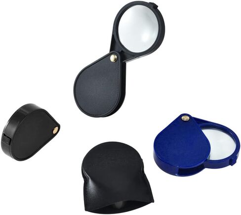10x قابلة للطي Machifier 2.56''diameter Loupe مع زجاج مفاتيح محمول للقراءة والمجوهرات و ABS والمعادن والعدسات الزجاجية الكثيفة in Saudi Arabia