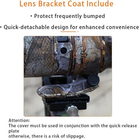 CHASING BIRDS Camouflage Waterproof Lens Coat for TAMRON 50-400mm F4.5-6.3 DI III VC VXD A067 Rainproof Lens Protective Cover (Forest Camouflage,Z-Mount) in Kuwait