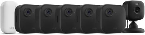 Blink Outdoor 4 + Mini 2 – Wireless smart security camera, two-year battery life, 1080p HD day and infrared night live view. Sync Module Core included – 2 camera system + Mini 2 (Black) in Saudi Arabia