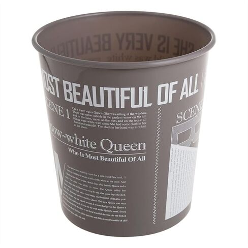 Large-Capacity Round Plastic Trash Can for Kitchen, Office, Bathroom, Bedroom, and Living Room - 4 Colors, Compact Waste Bin(Blue) in Kuwait