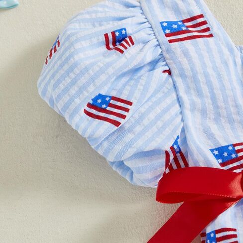 Fybitbo Baby Girl 4th of July الزي الرابع من يوليو الولايات المتحدة الأمريكية in Kuwait