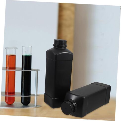 HOMSFOU 2Pcs Laboratory Liquid Bottles with Caps Sealed Light Reagent Containers for Liquid Storage and Sample Dispensing in Saudi Arabia
