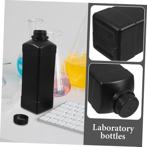 HOMSFOU 2Pcs Laboratory Liquid Bottles with Caps Sealed Light Reagent Containers for Liquid Storage and Sample Dispensing in Saudi Arabia
