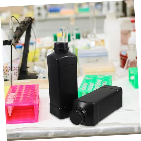 HOMSFOU 2Pcs Laboratory Liquid Bottles with Caps Sealed Light Reagent Containers for Liquid Storage and Sample Dispensing in Saudi Arabia