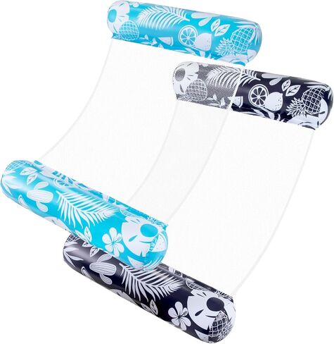 Pool Floats - 2 Pack Pool Floats Adult Size 4-in-1 Pool Floaties Hammock, Swimming Pool Water Hammock Lounge, Thick PVC Material in Kuwait