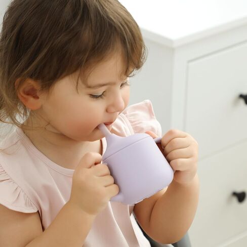 Moonkie Baby Training & Sippy Cup Set | 4 Months+ | Baby-Led Weaning Essential | Gift (Mint Cup Set, 2 Pack) in Saudi Arabia