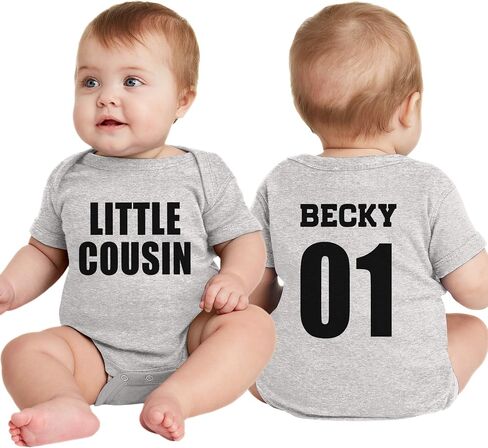 NACRE APPAREL Custom Baby Bodsuits for Boy Girl Add Your Text 2 Sides Personalized Infant Bodysuit in Kuwait