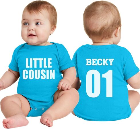 NACRE APPAREL Custom Baby Bodsuits for Boy Girl Add Your Text 2 Sides Personalized Infant Bodysuit in Kuwait